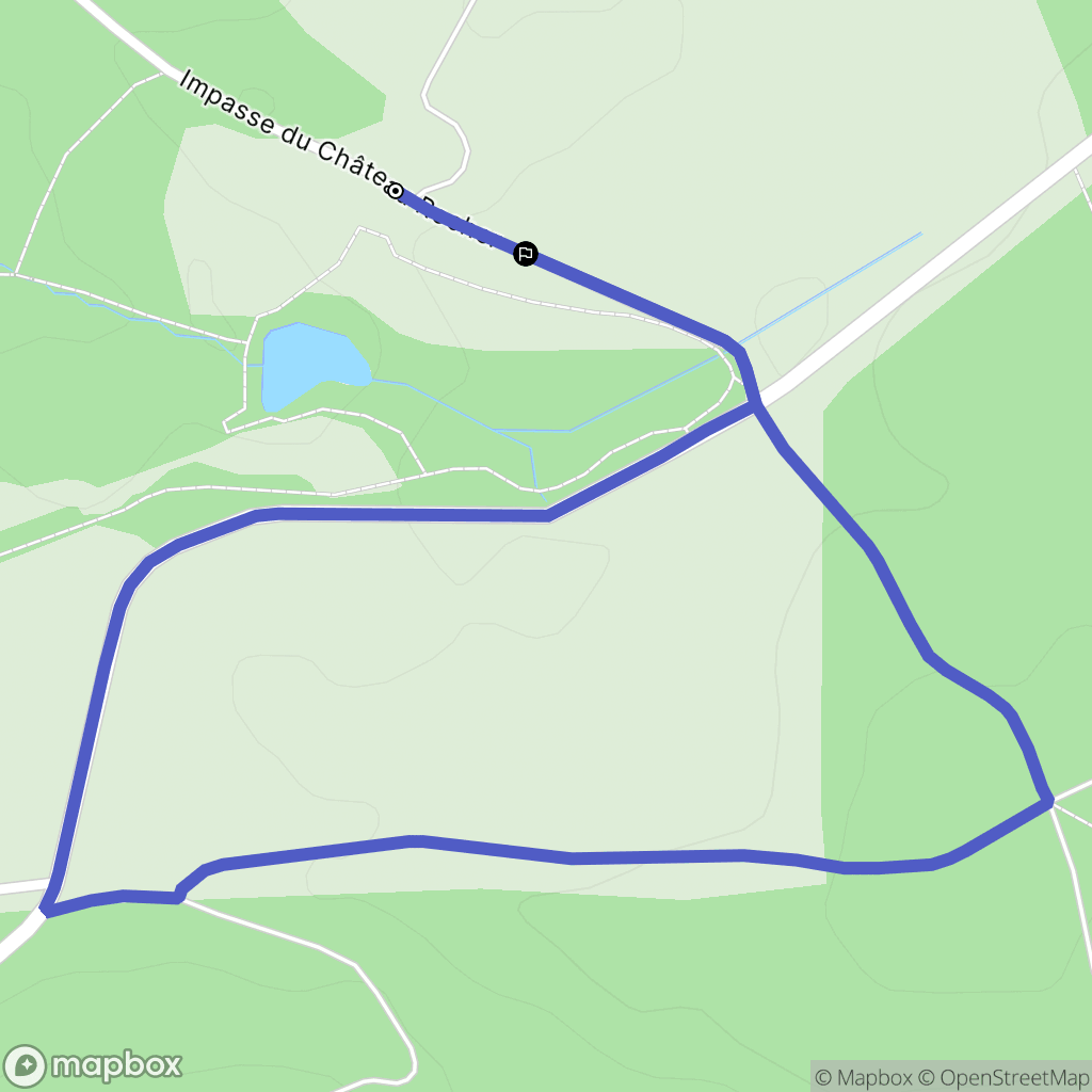 Roybon : carte du parcours de randonnée - France
