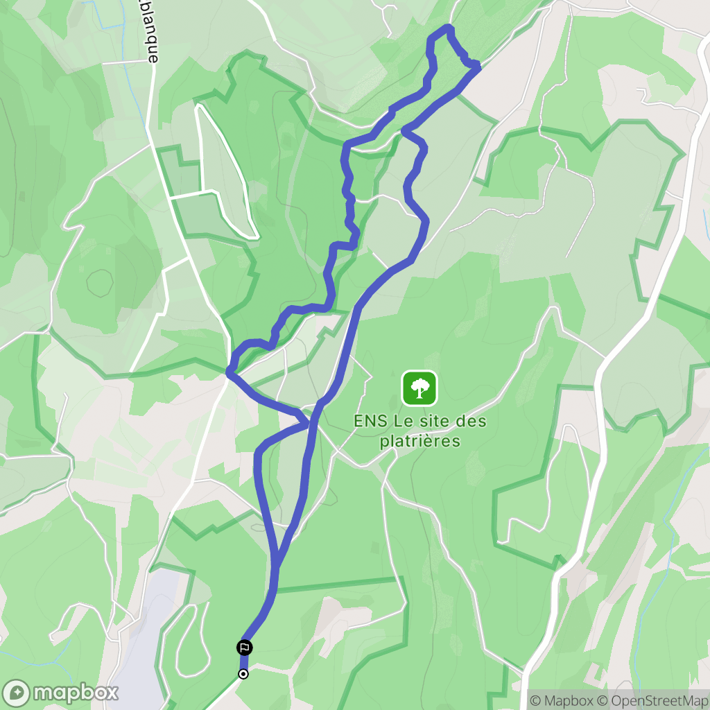 L'Isle-sur-la-Sorgue : carte du parcours de randonnée - France