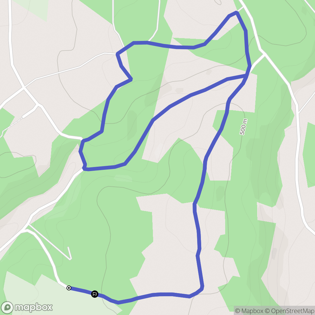 Saint-Jean-de-Bournay : carte du parcours de randonnée - France