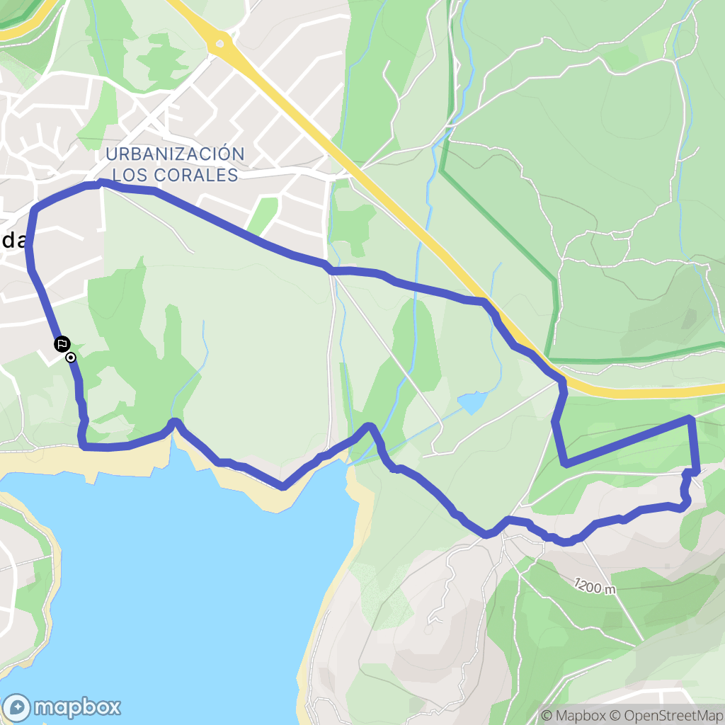 Navacerrada : carte du parcours de randonnée - Spain
