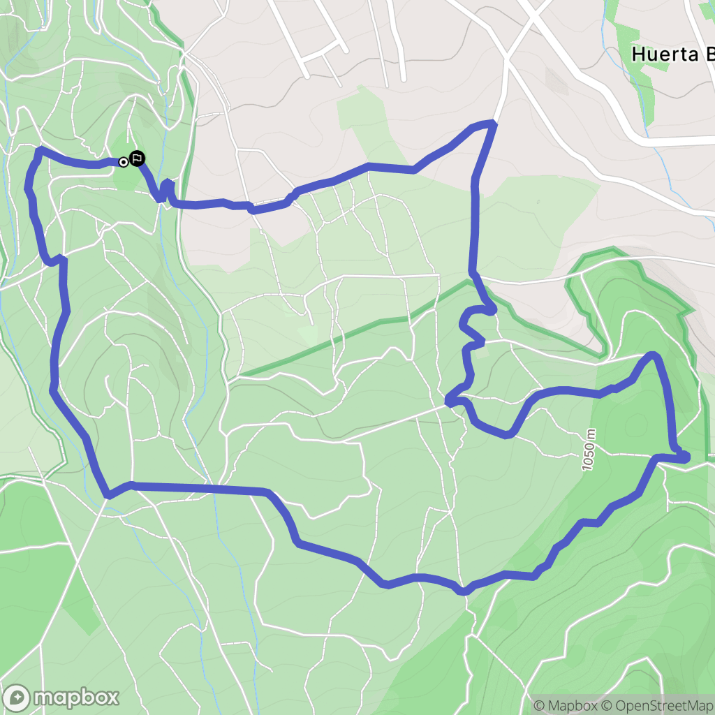 Ravelo : carte du parcours de randonnée - Spain