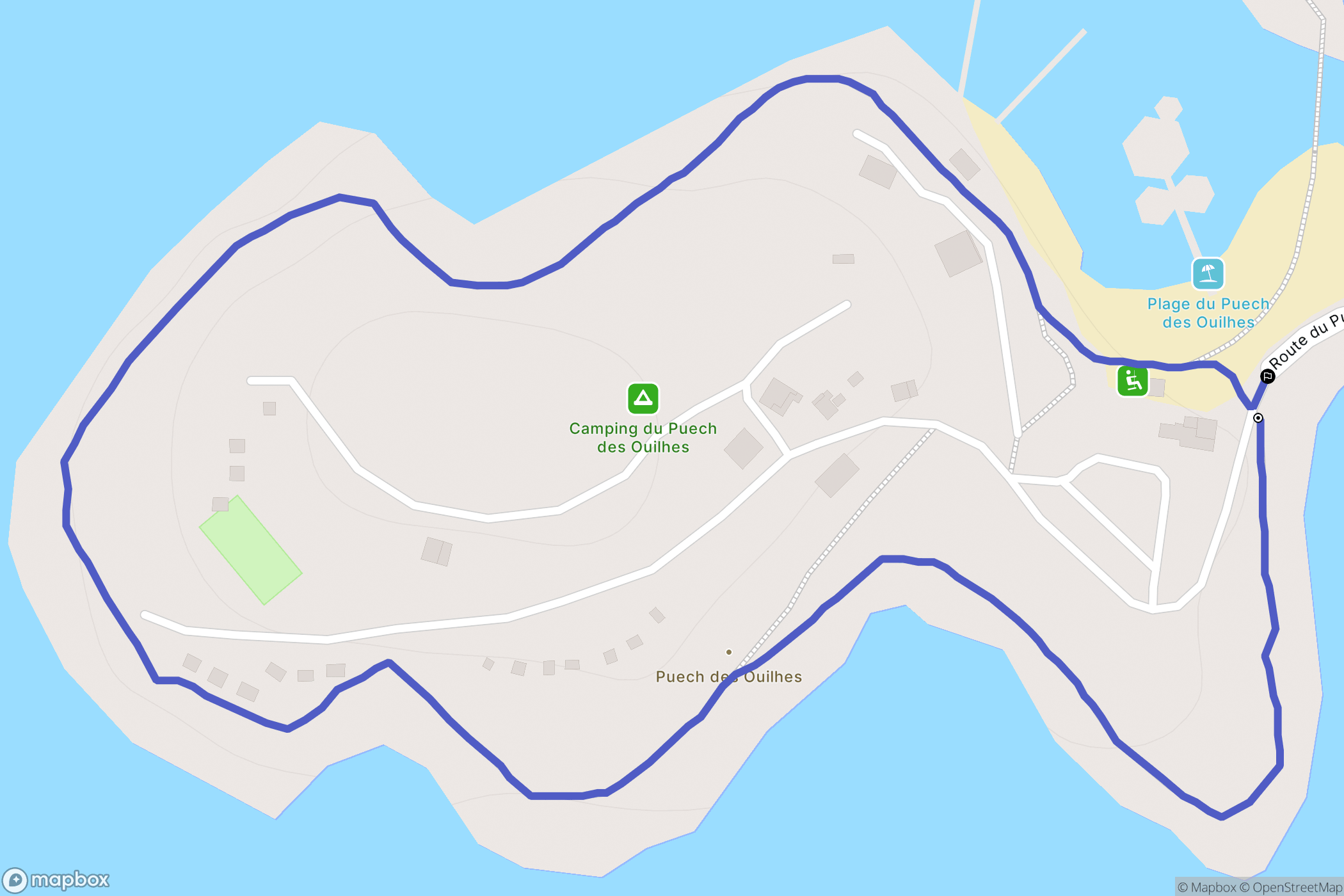 Lacapelle-Viescamp : carte du parcours de randonnée - France