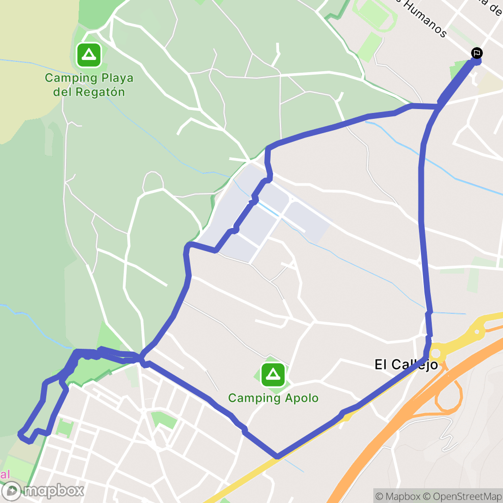 Laredo : carte du parcours de randonnée - Spain