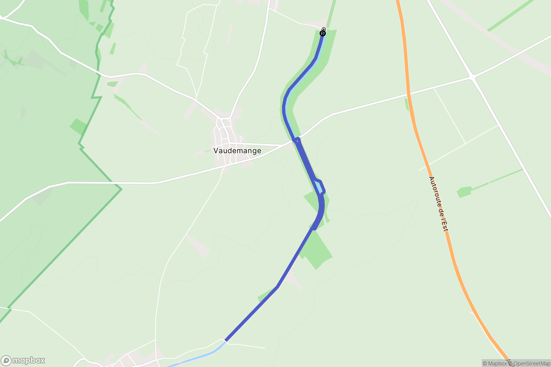 Billy-le-Grand : carte du parcours de randonnée - France