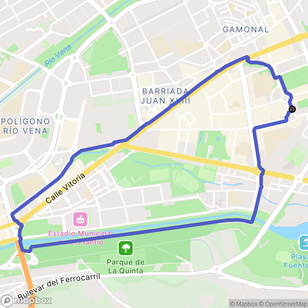 Burgos : carte du parcours de randonnée - Spain