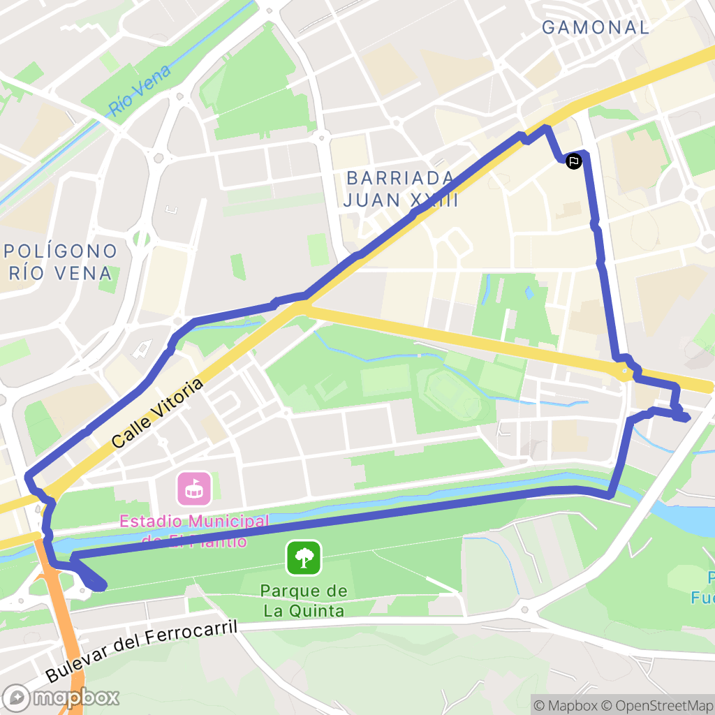 Burgos : carte du parcours de randonnée - Spain