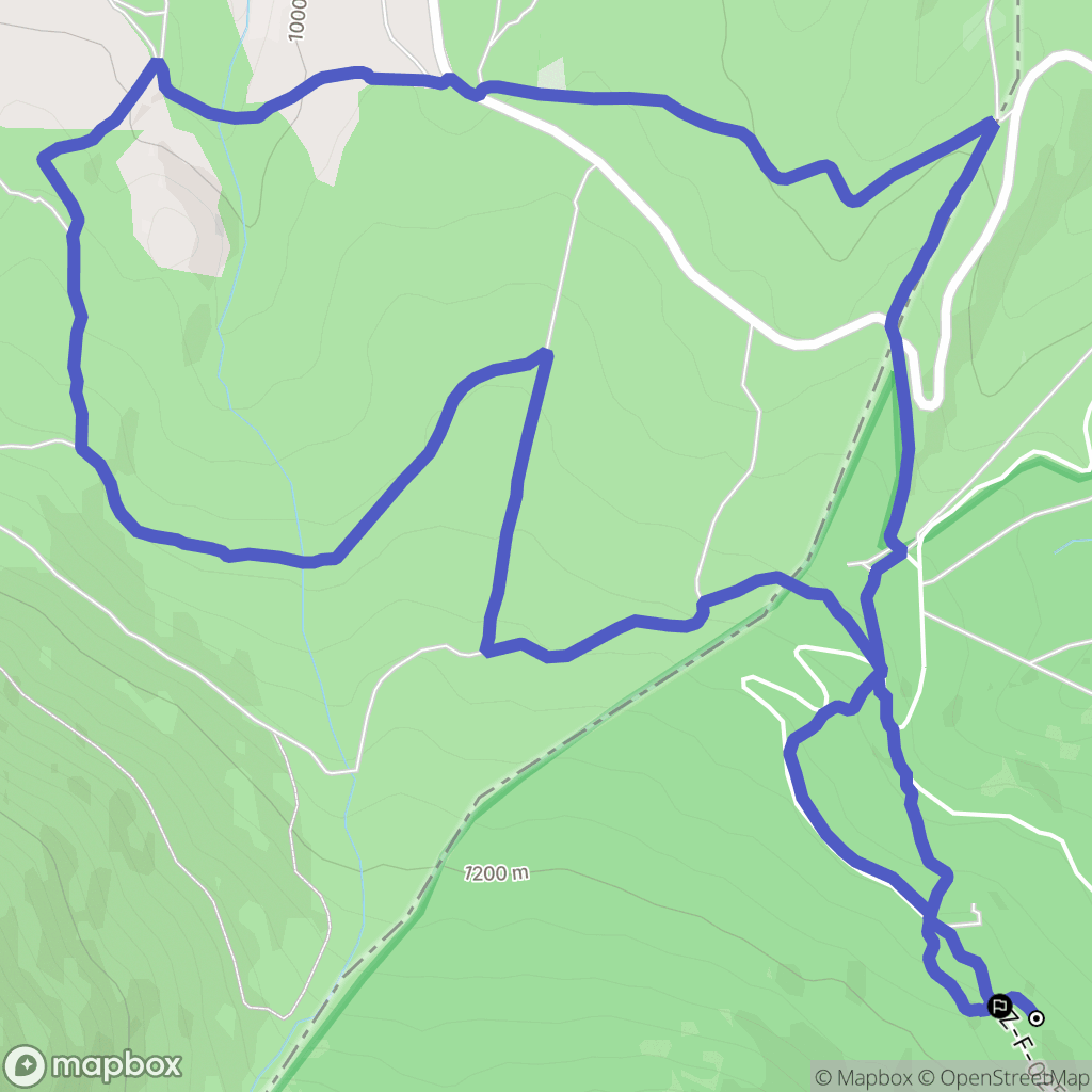 San Martín de la Virgen del Moncayo : carte du parcours de randonnée - Spain