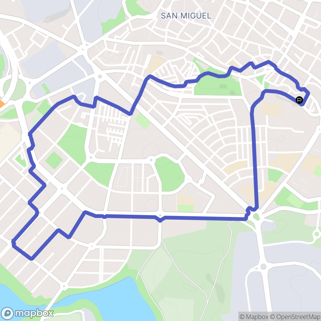 Jerez de la Frontera : carte du parcours de randonnée - Spain