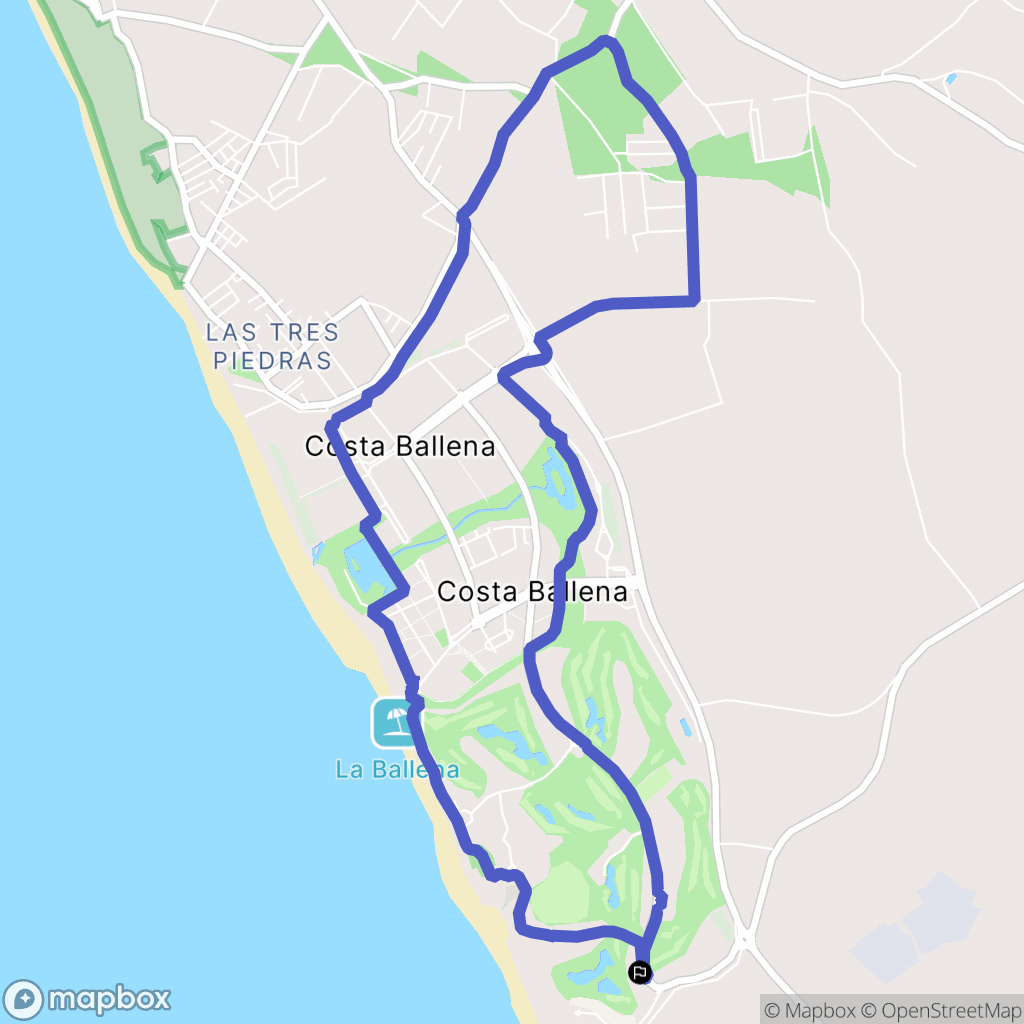 Rota : carte du parcours de randonnée - Spain