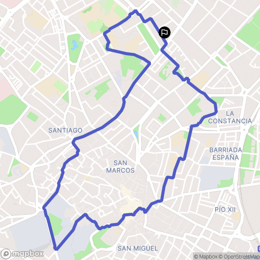 Jerez de la Frontera : carte du parcours de randonnée - Spain