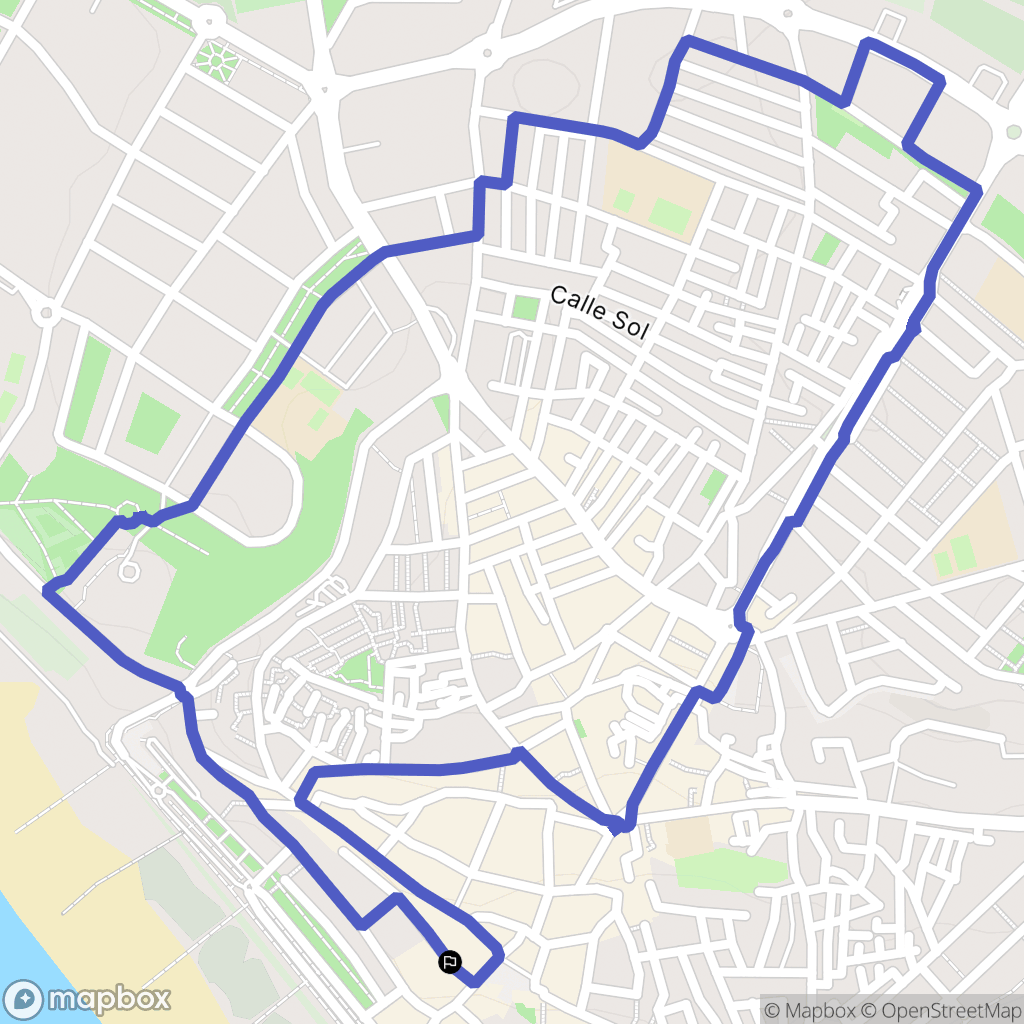 Conil de la Frontera : carte du parcours de randonnée - Spain
