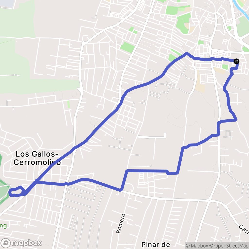 Chiclana de la Frontera : carte du parcours de randonnée - Spain