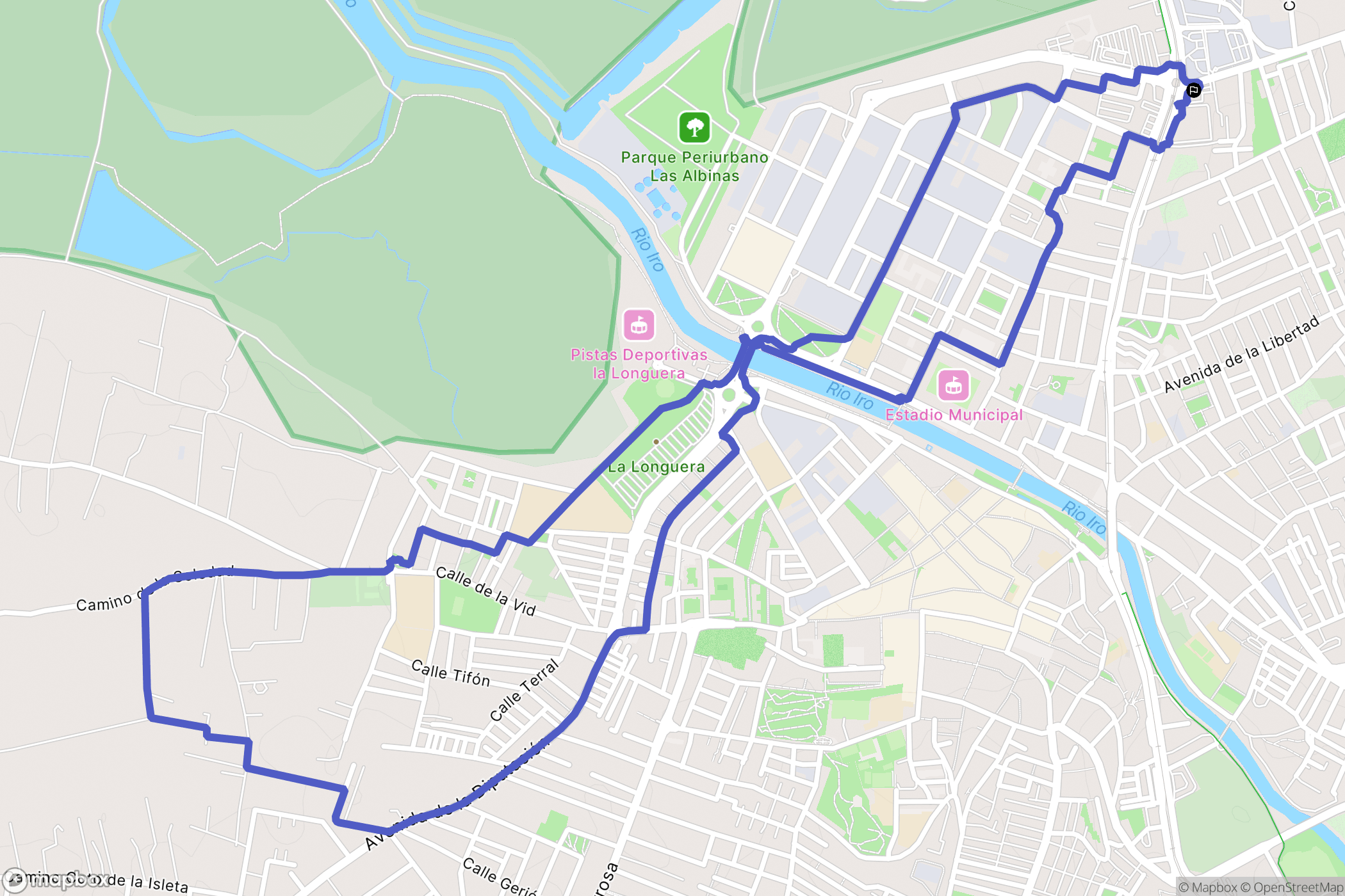 Chiclana de la Frontera : carte du parcours de randonnée - Spain