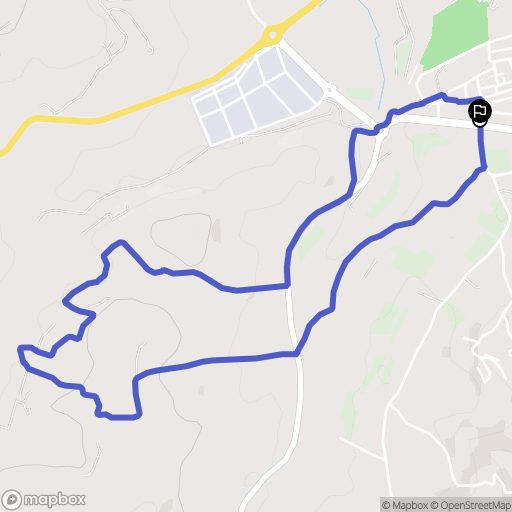 Teulada : carte du parcours de randonnée - Spain