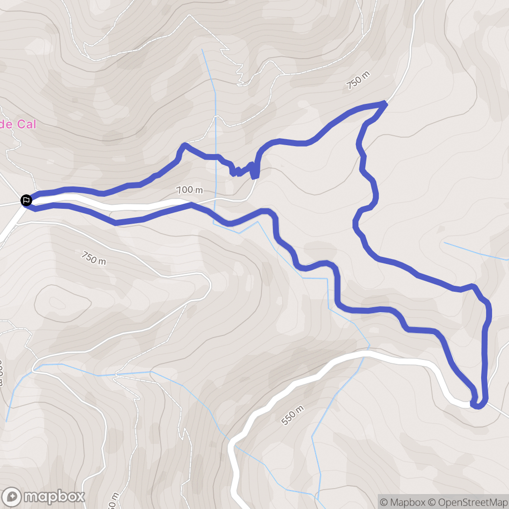 Casarabonela : carte du parcours de randonnée - Spain
