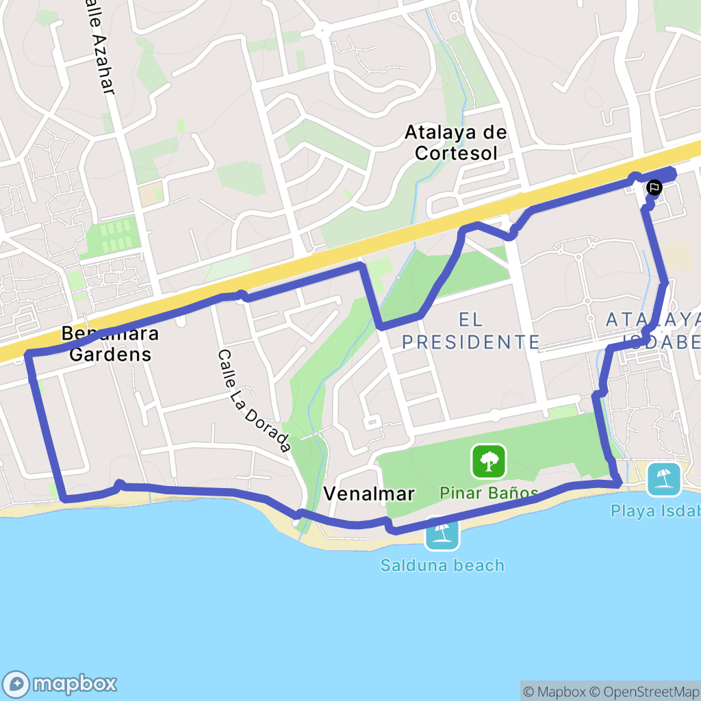 Atalaya Isdabe : carte du parcours de randonnée - Spain