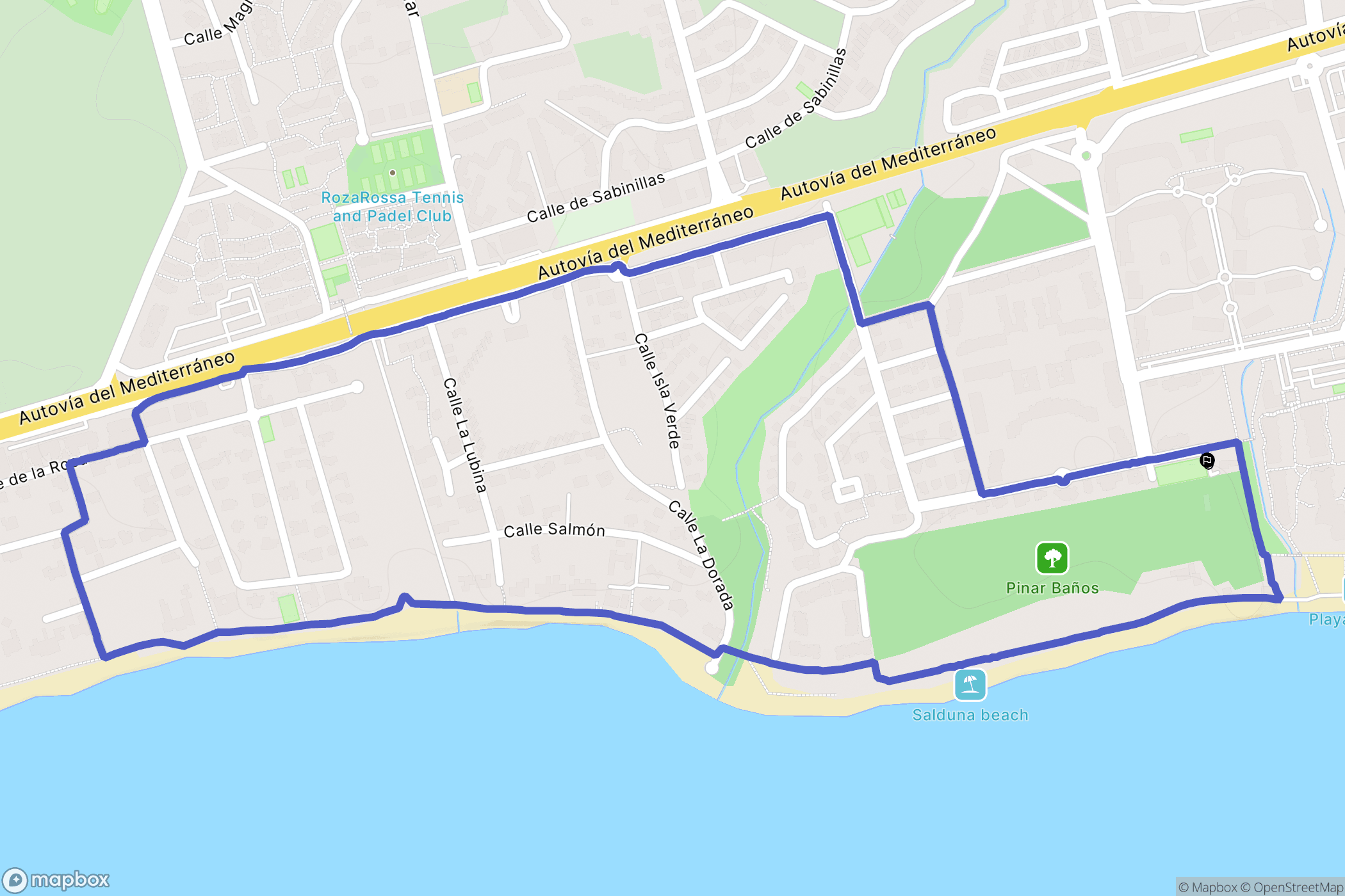 Atalaya Isdabe : carte du parcours de randonnée - Spain