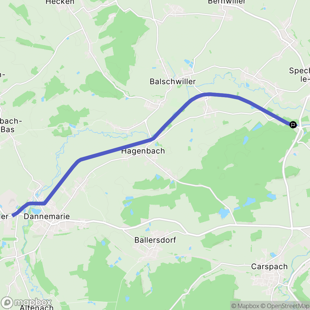 Heidwiller : carte du parcours de randonnée - France