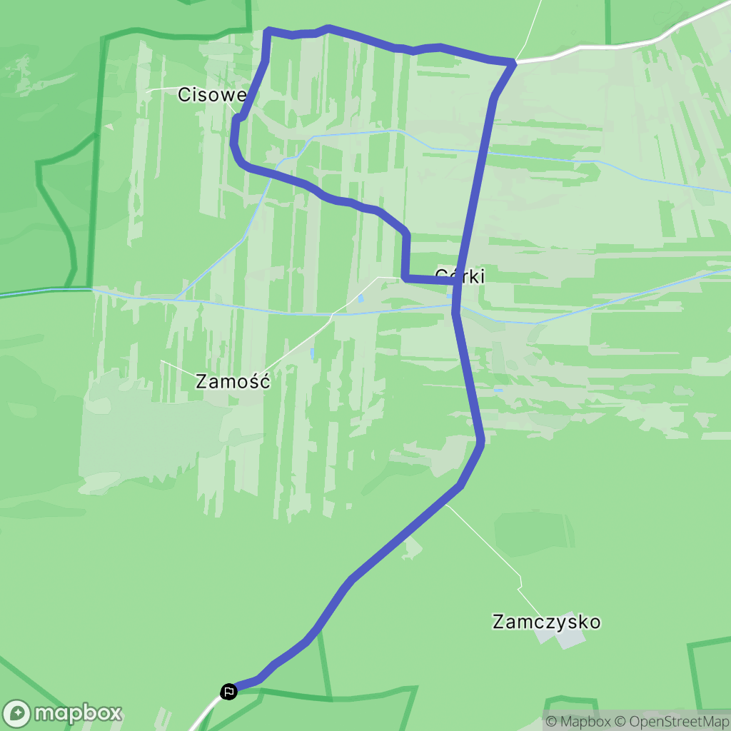 Józefów: mapa trasy - Poland