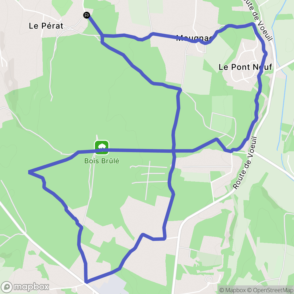 La Couronne : carte du parcours de randonnée - France