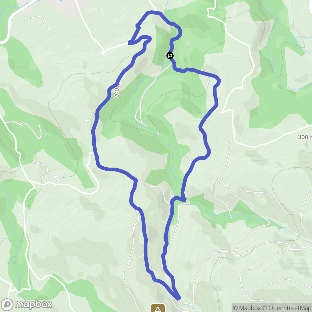 Hasparren : carte du parcours de randonnée - France