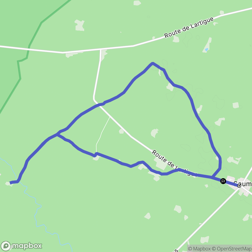 Allons : carte du parcours de randonnée - France