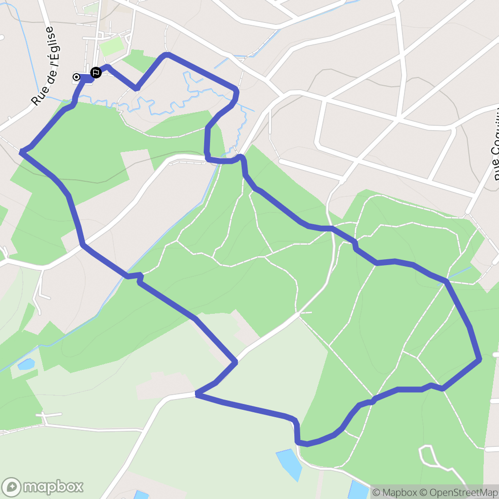 Vauhallan : carte du parcours de randonnée - France