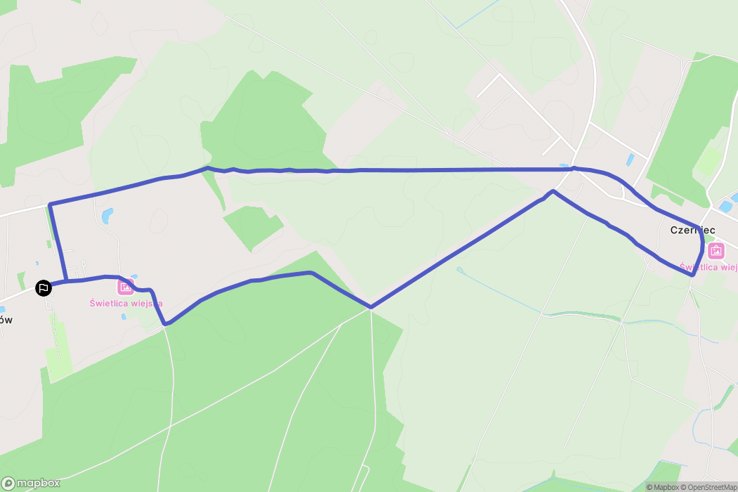 Kłopotów: mapa trasy - Poland