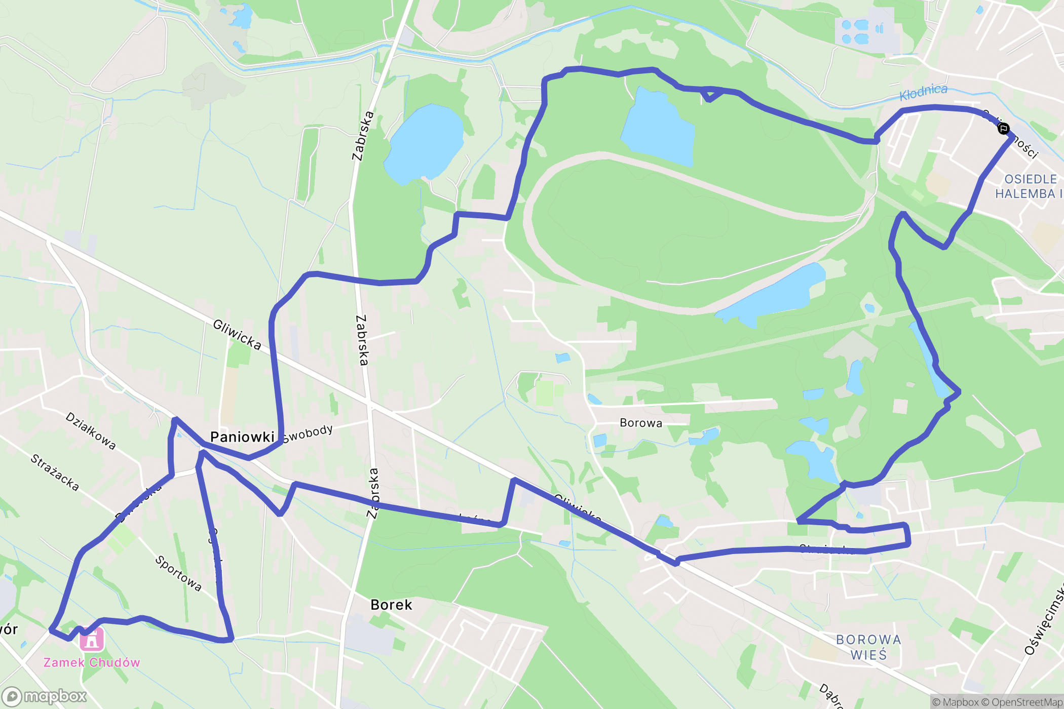Ruda Śląska: mapa trasy - Poland