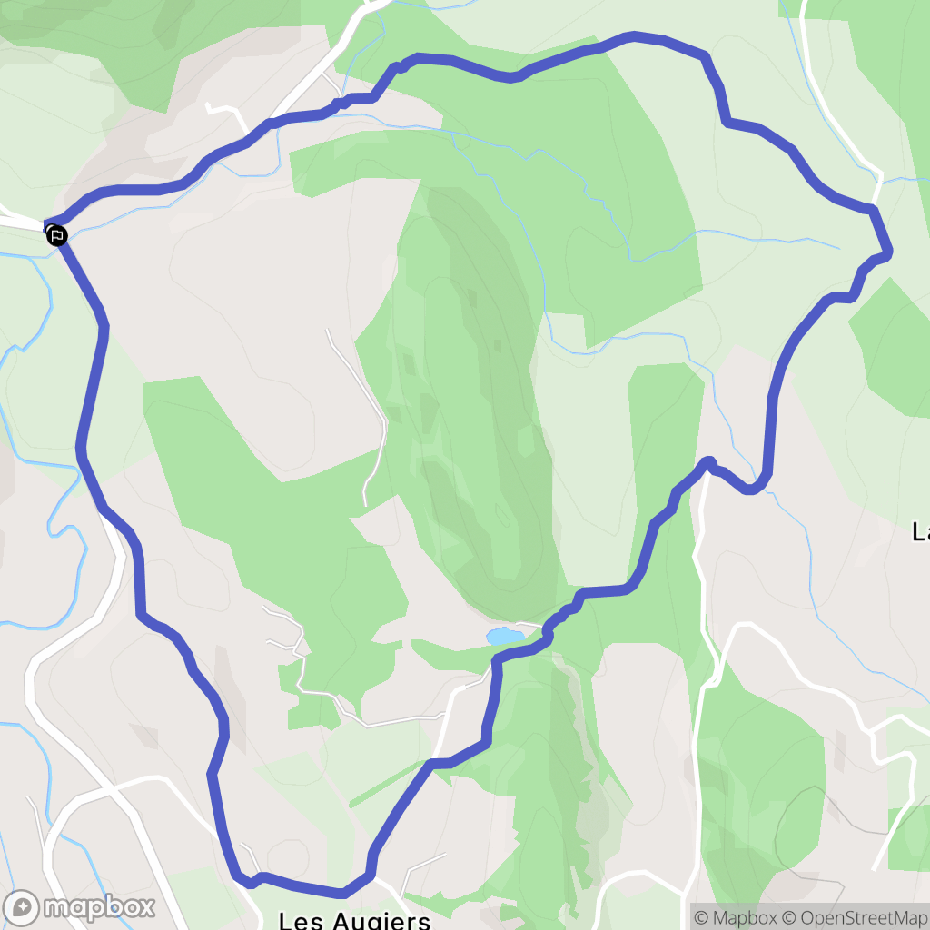 Bourdeaux : carte du parcours de randonnée - France