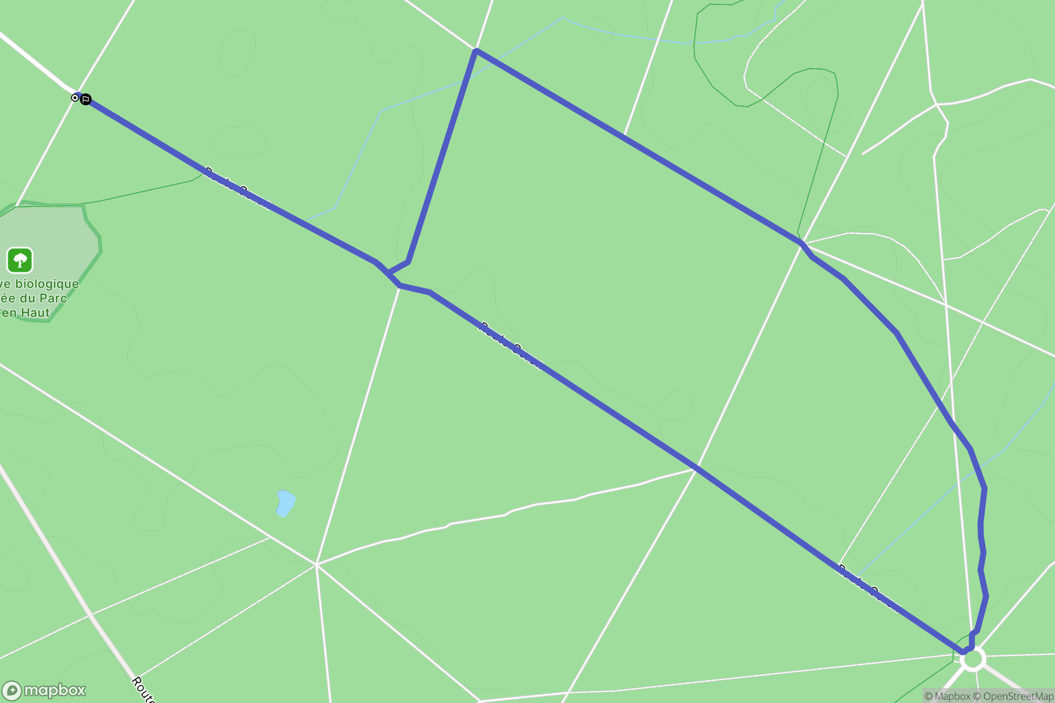 Saint-Léger-en-Yvelines : carte du parcours de randonnée - France