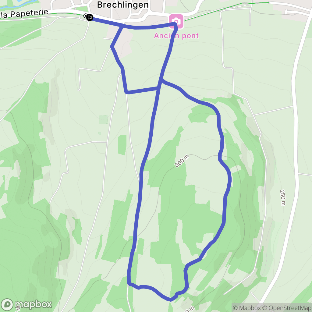 Wasselonne : carte du parcours de randonnée - France