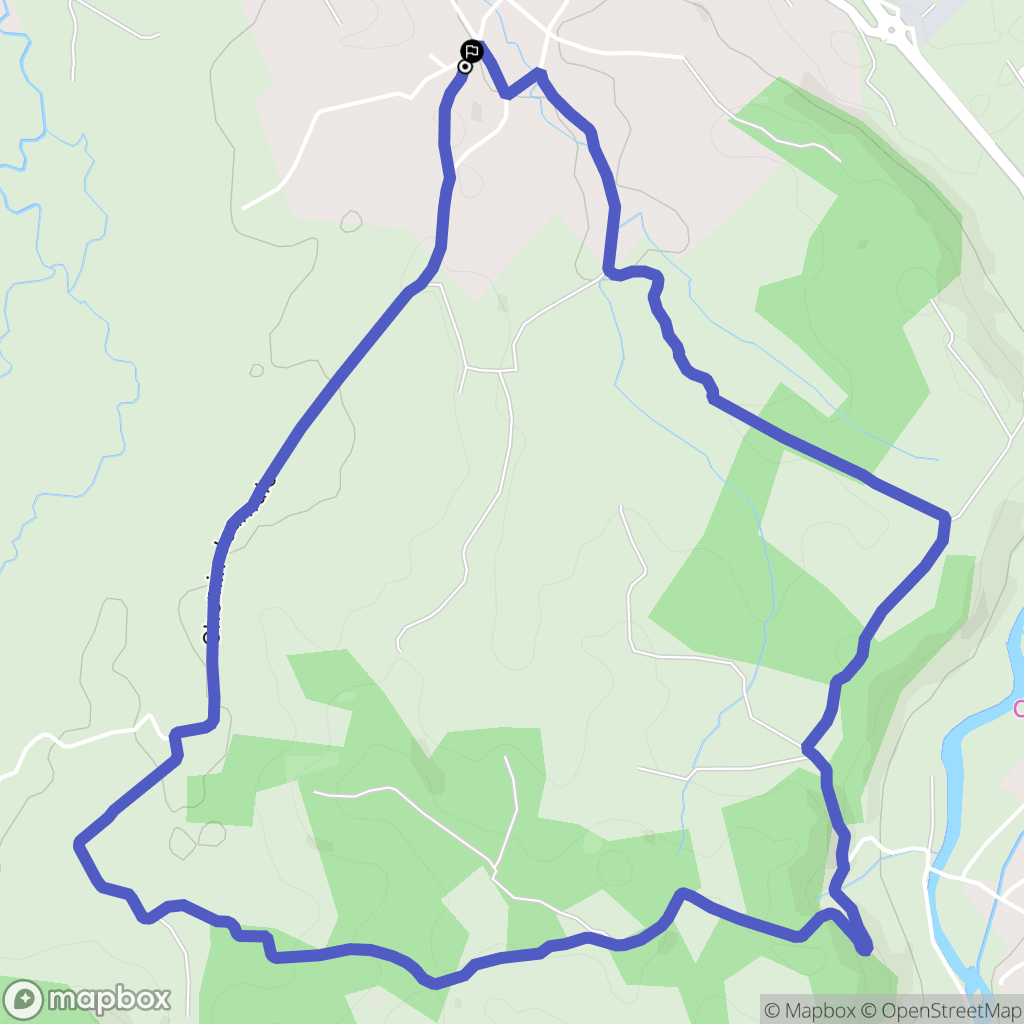 Orin : carte du parcours de randonnée - France