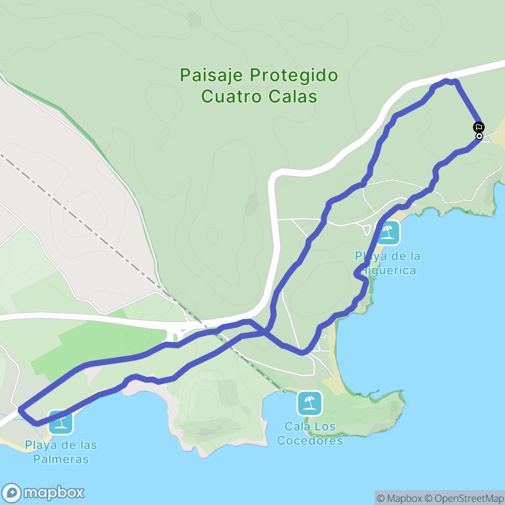 Calarreona : carte du parcours de randonnée - Spain