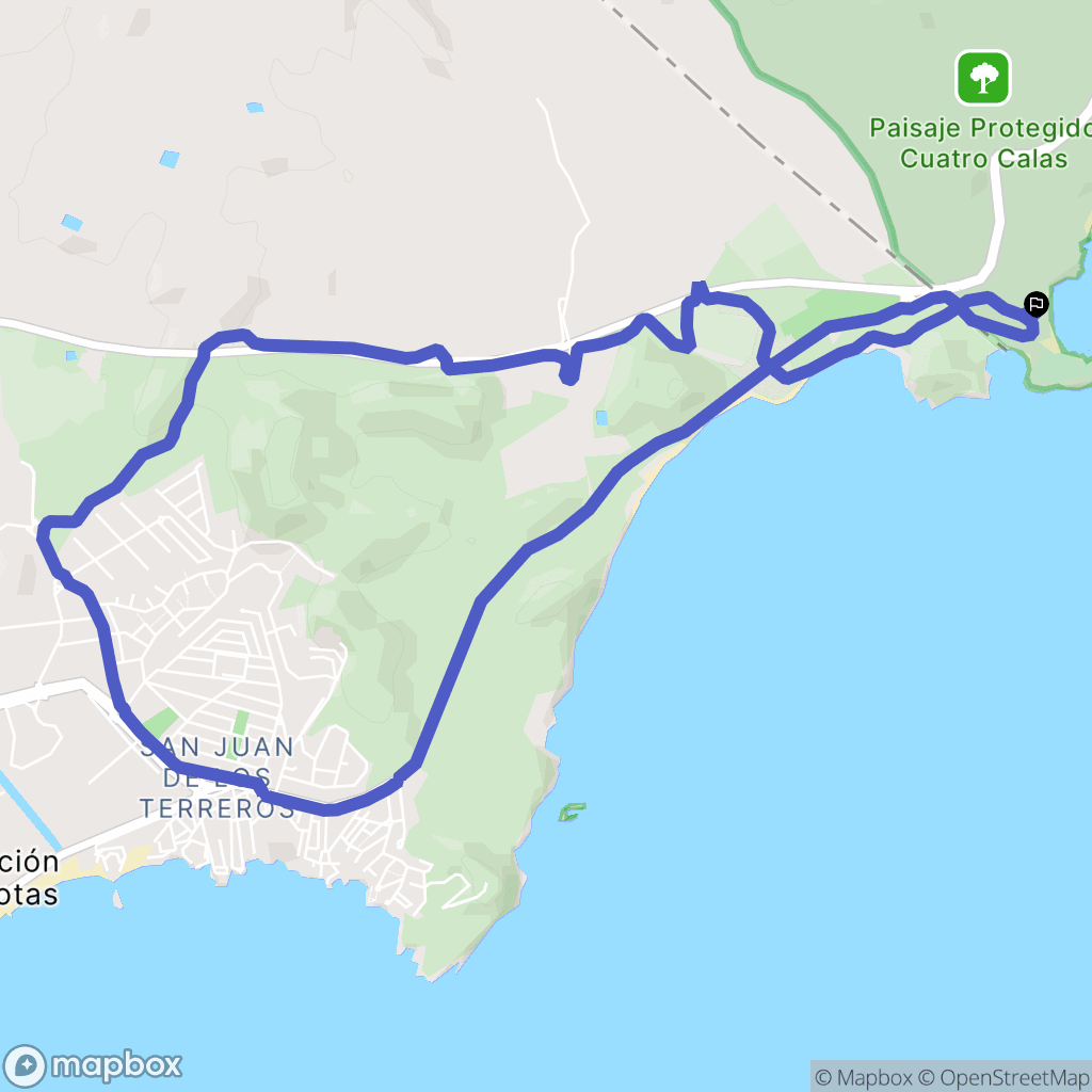 Calarreona : carte du parcours de randonnée - Spain