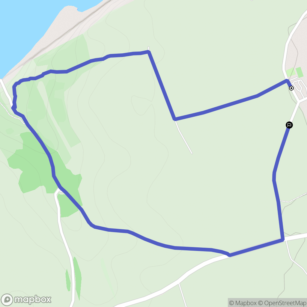 Petit-Caux : carte du parcours de randonnée - France
