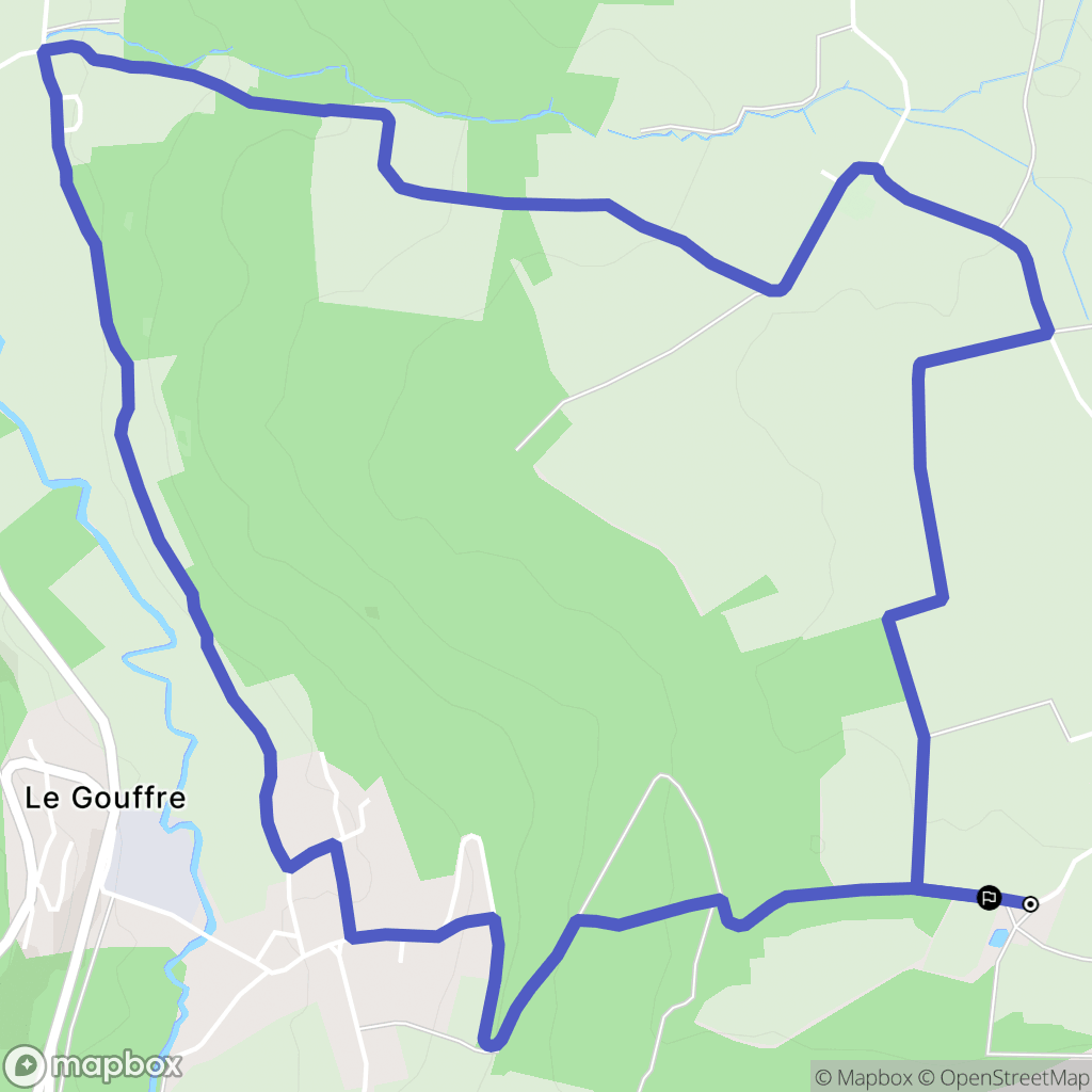 Saint-Cyr-sur-Morin : carte du parcours de randonnée - France
