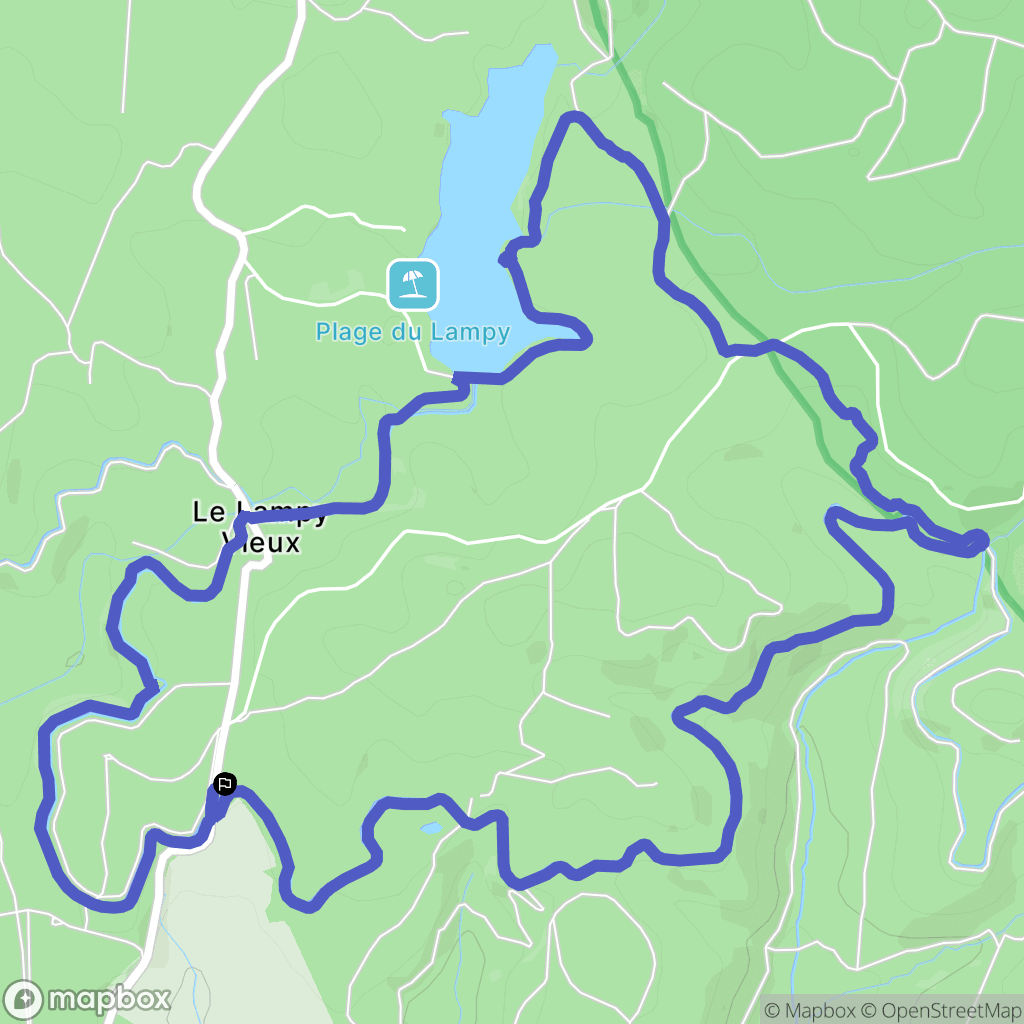 Saissac : carte du parcours de randonnée - France