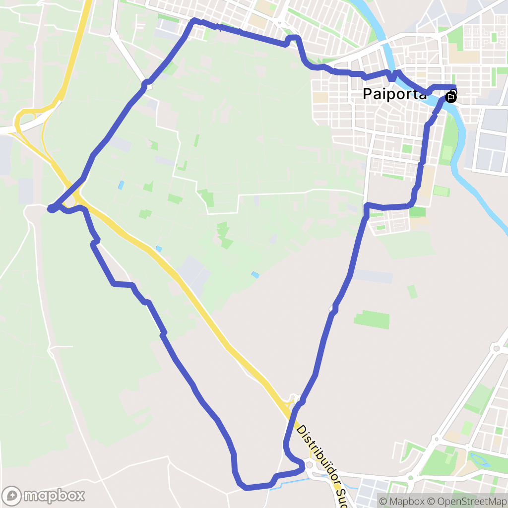 Paiporta : carte du parcours de randonnée - Spain
