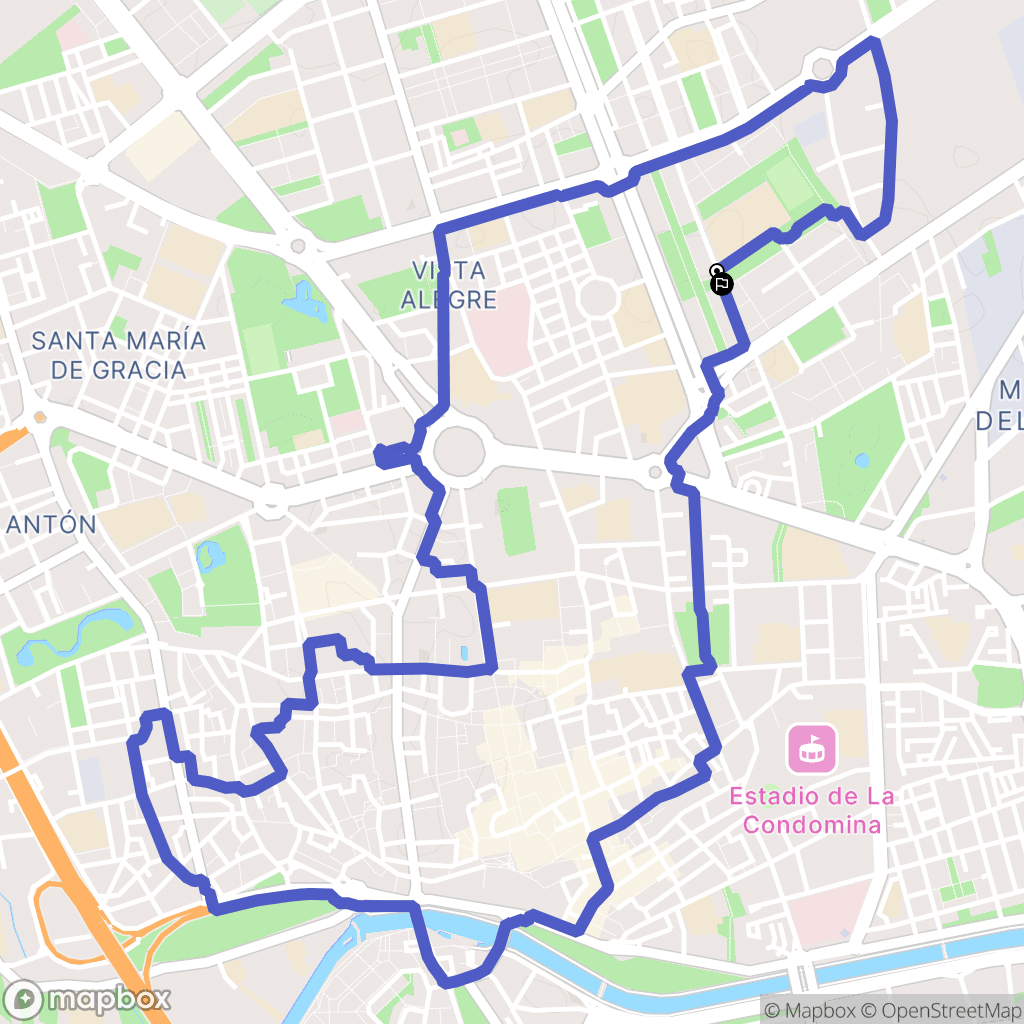 Murcia : carte du parcours de randonnée - Spain
