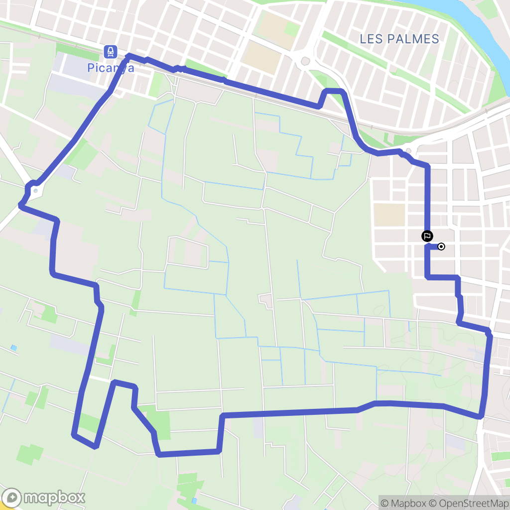 Paiporta : carte du parcours de randonnée - Spain