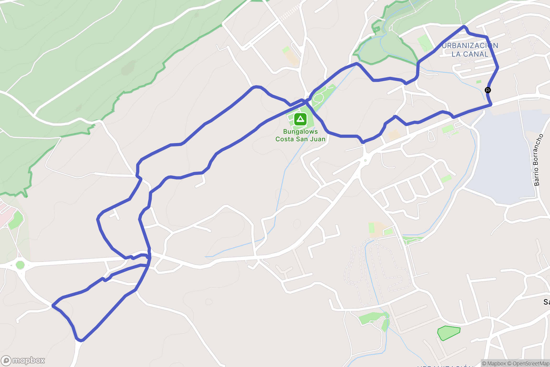 Santa Cruz de Bezana : carte du parcours de randonnée - Spain