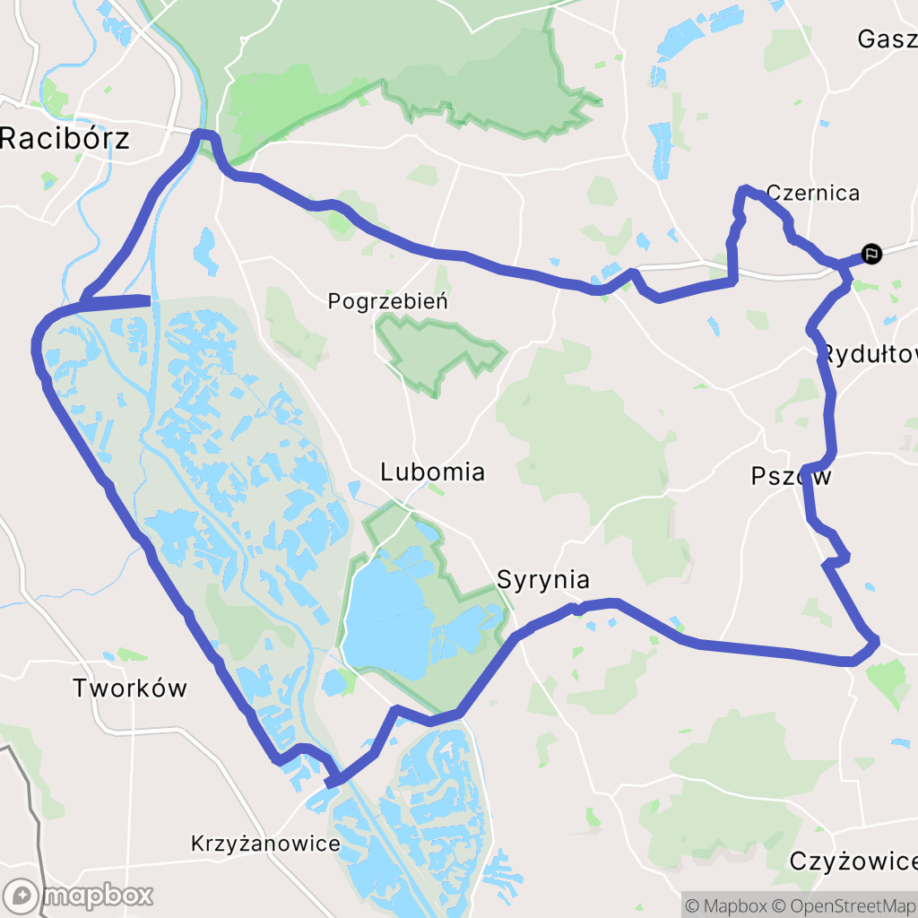 Rydułtowy: mapa trasy - Poland