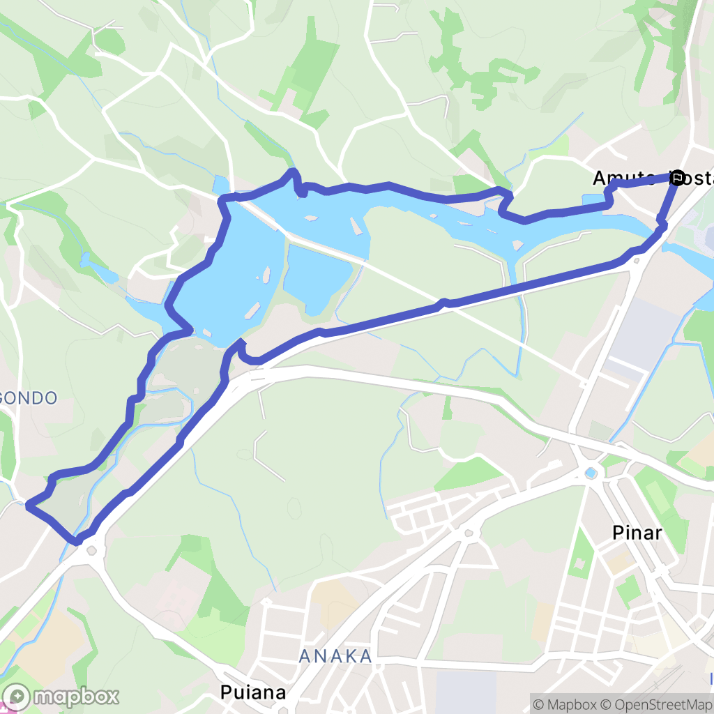 : carte du parcours de randonnée - Spain
