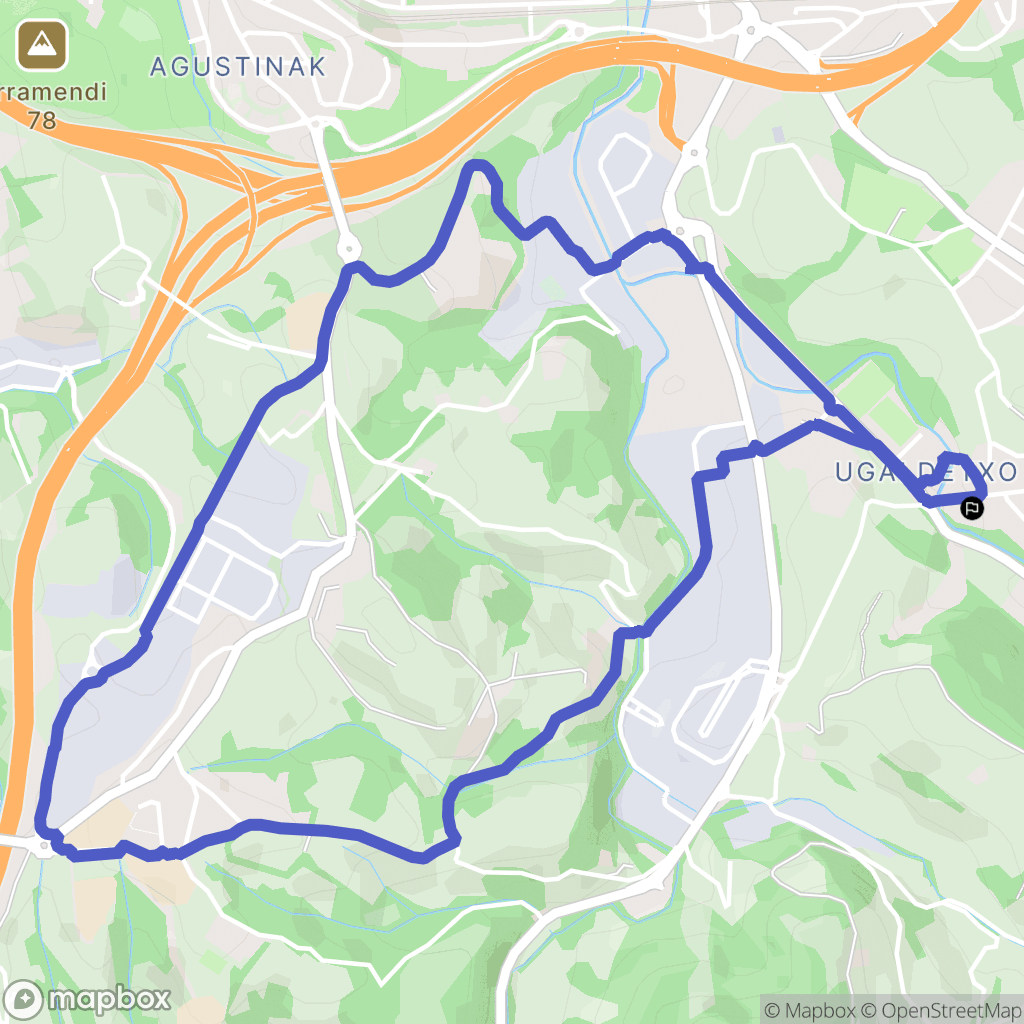 : carte du parcours de randonnée - Spain