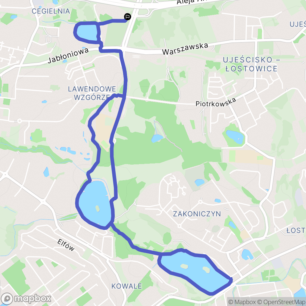 Gdańsk: mapa trasy - Poland