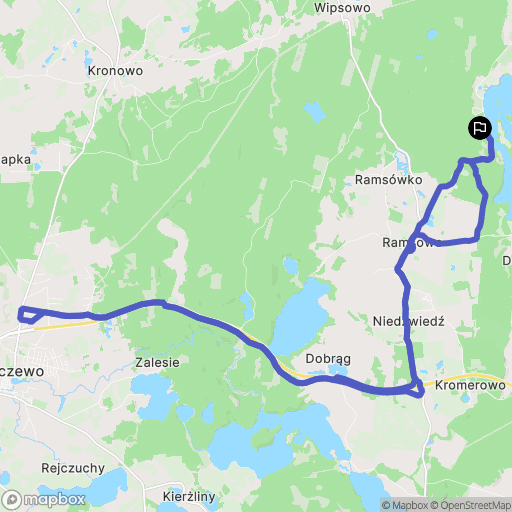 Wilimy: mapa trasy - Poland