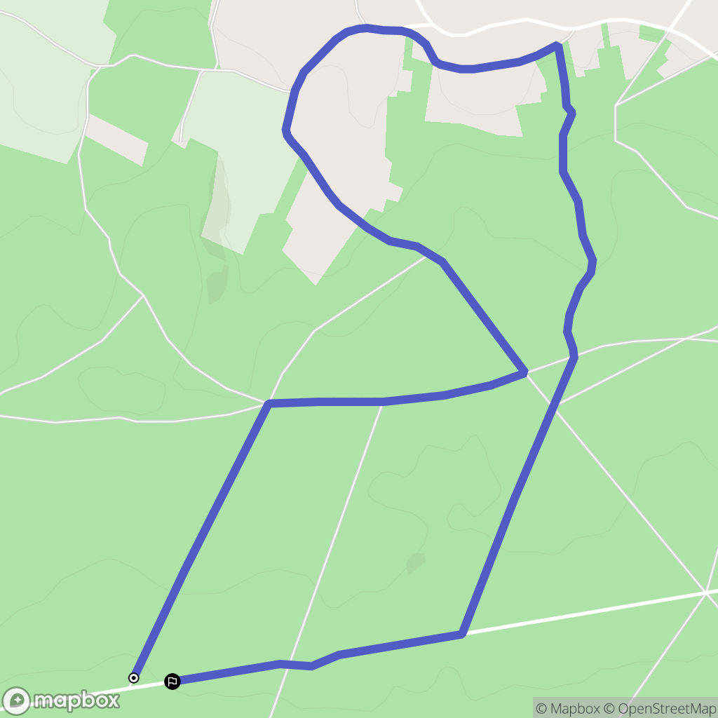 La Boissière-École : carte du parcours de randonnée - France