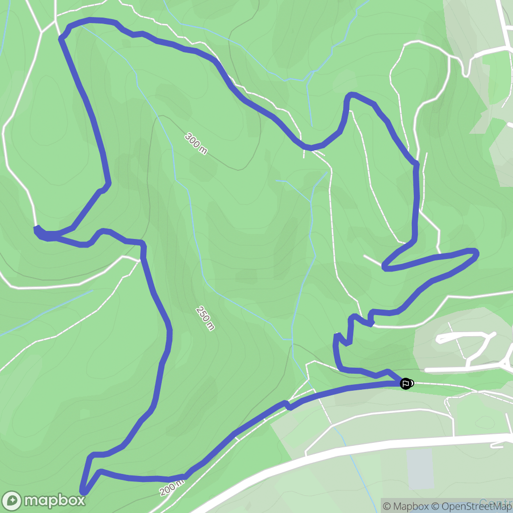 Lamalou-les-Bains : carte du parcours de randonnée - France