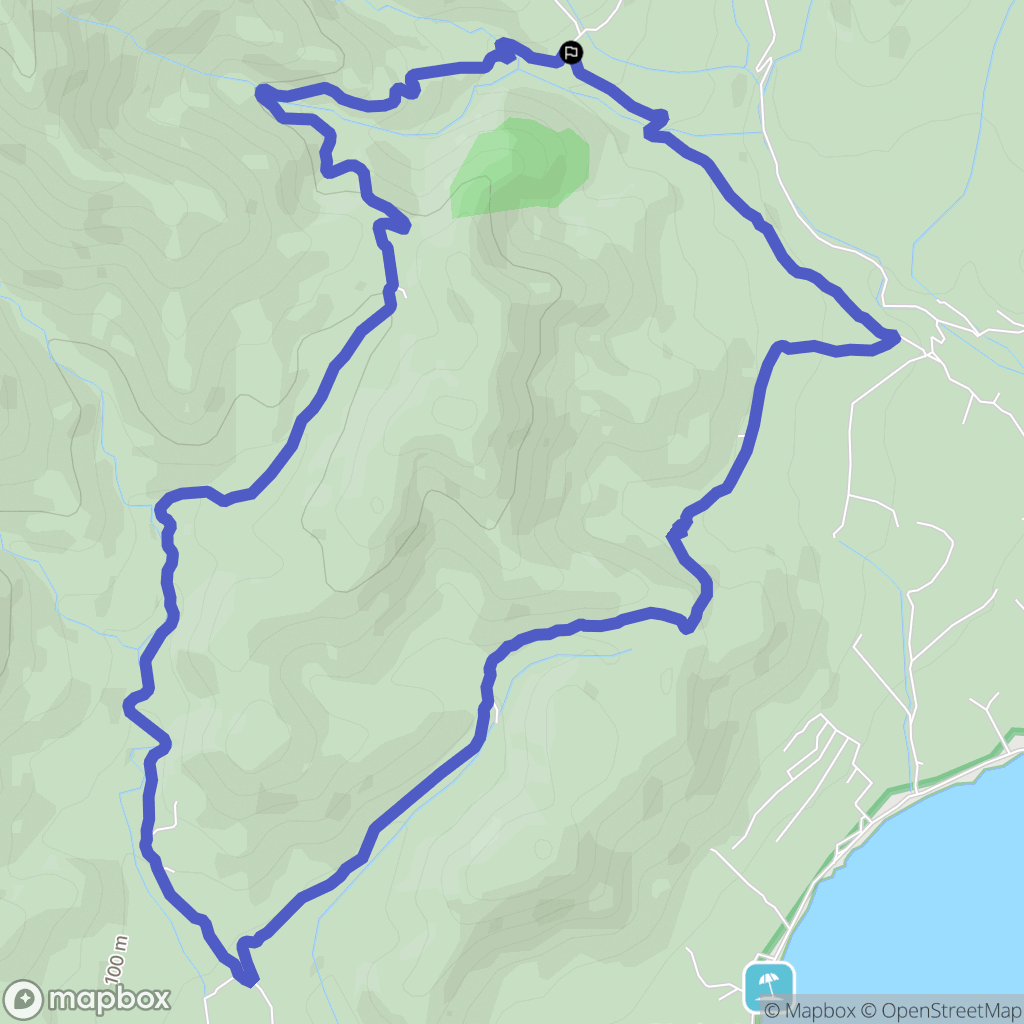 Peñíscola : carte du parcours de randonnée - Spain